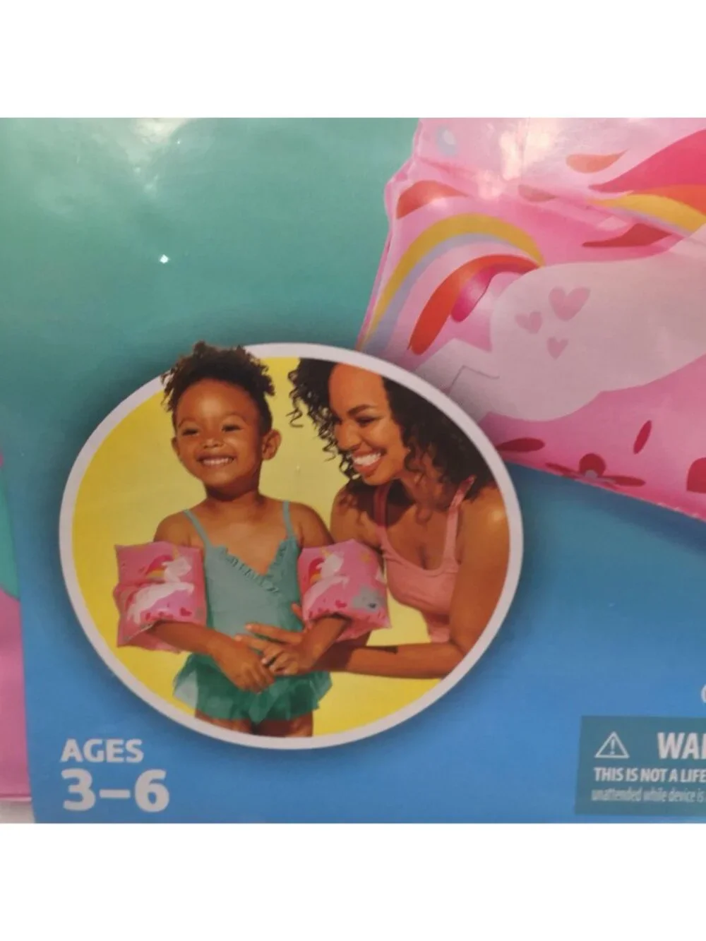 Set Swim Floaties Unicorn Blue Sea Life Dolphins Turtles Horse Blue Pink